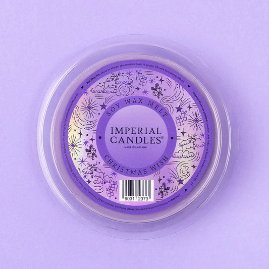 Imperial Candles -Christmas Wish Wax Melts in elegant packaging, perfect for a festive and intimate holiday atmosphere.