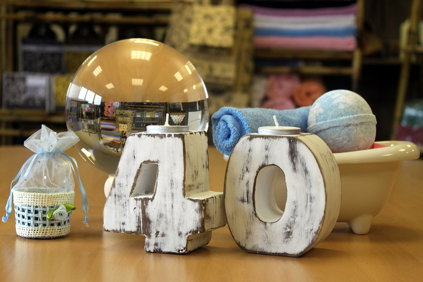 Wooden Birthday Numbers Candle Holders for Special Occasions