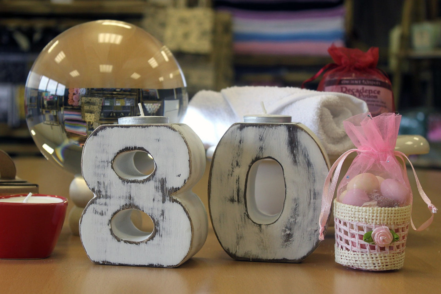 Wooden Birthday Numbers Candle Holders for Special Occasions