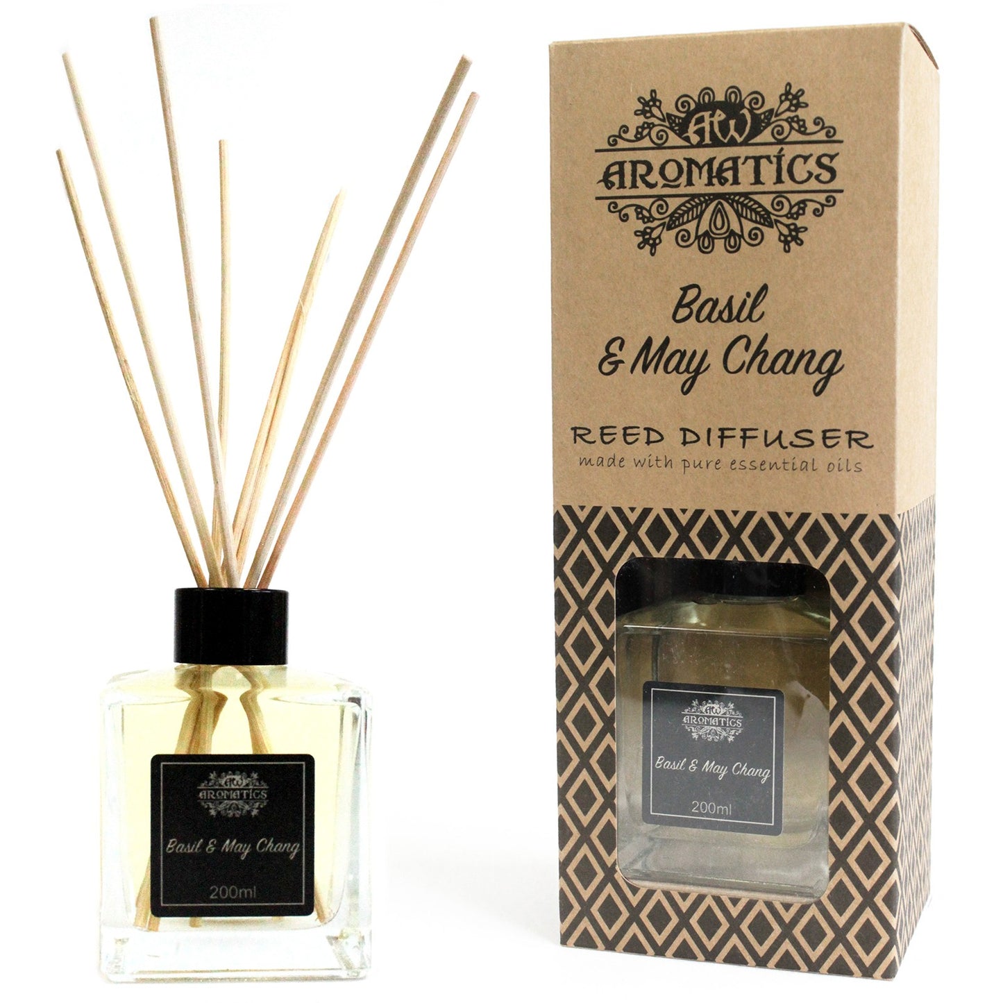 Luxury Large Aromatherapy Essential Oil Reed Diffusers - Aroma Diffuser -Natural elegantly fills any space with fragrance.