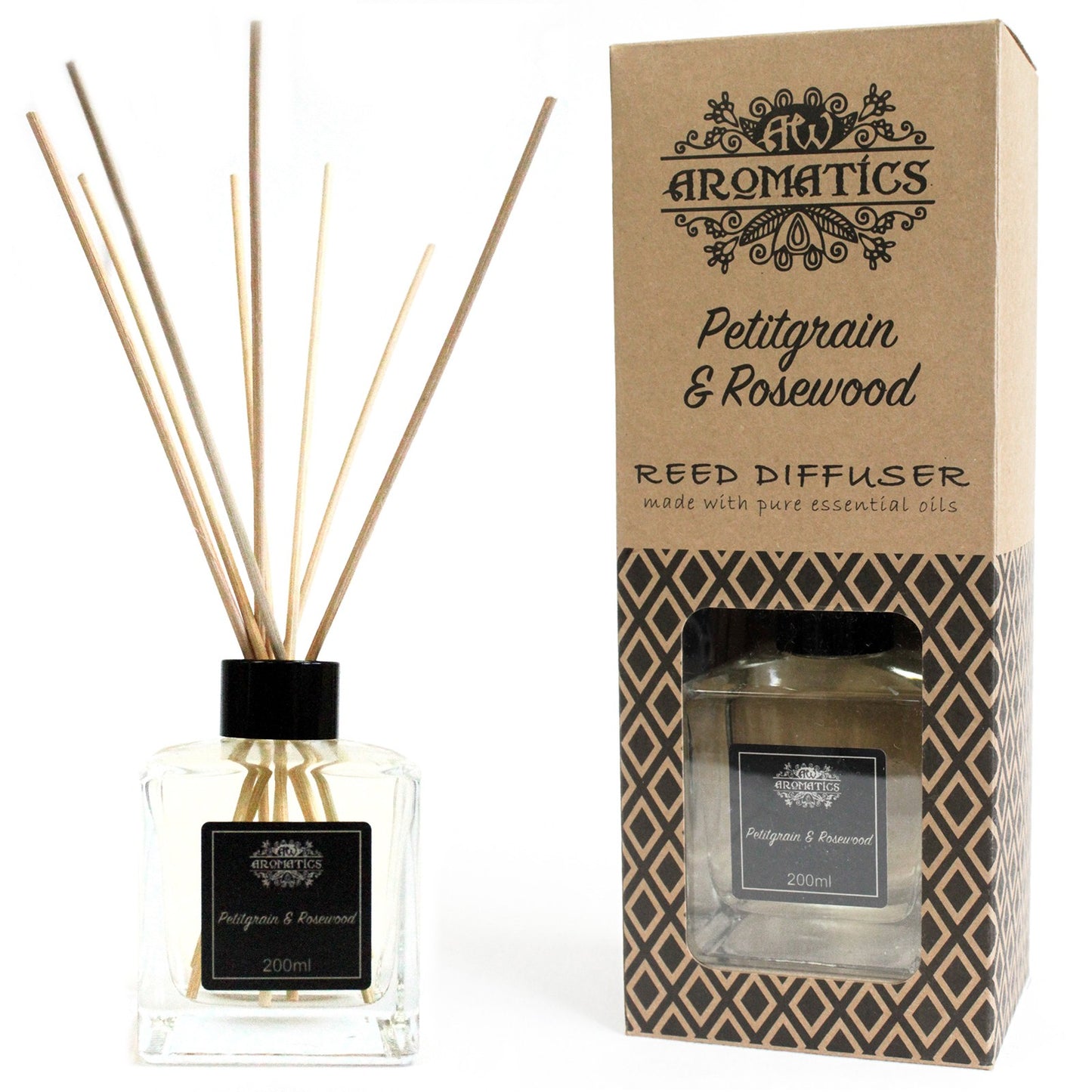 Luxury Large Aromatherapy Essential Oil Reed Diffusers - Aroma Diffuser -Natural elegantly fills your space with fragrance.