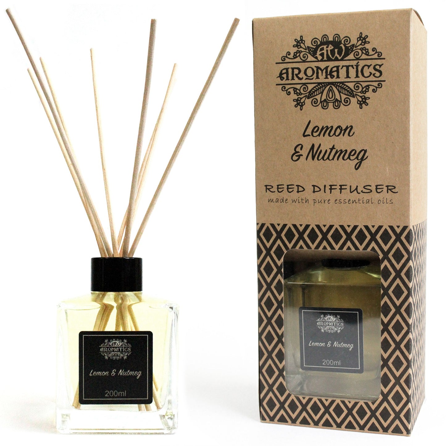 Luxury Large Aromatherapy Essential Oil Reed Diffusers Natural