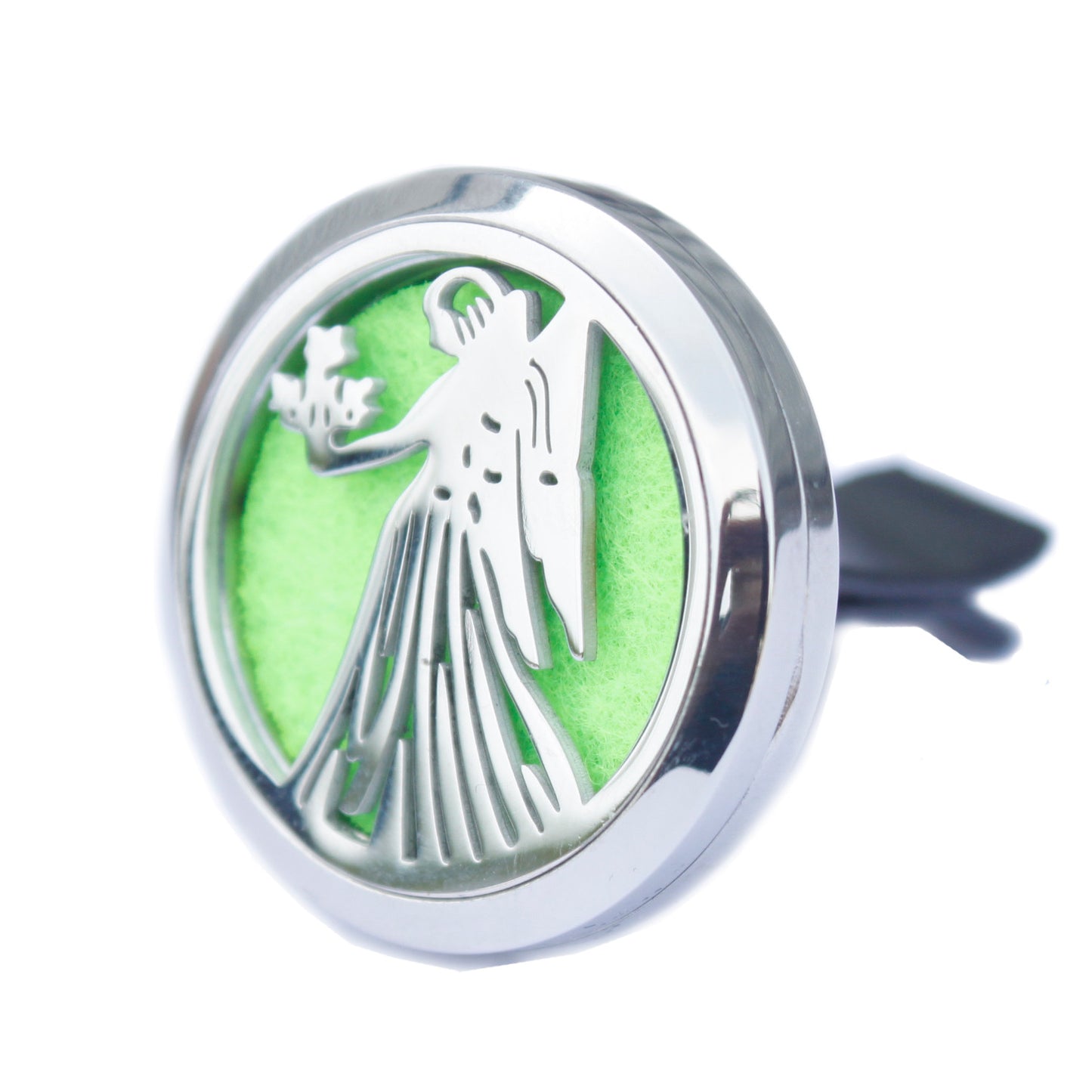 Enhance your drive with the Car Diffuser Kit -30mm - Choose your Fav, featuring a stylish locket and felt pad.