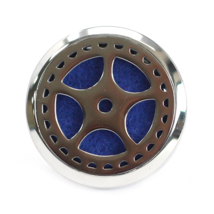 Stylish Car Diffuser Kit -30mm - Choose your Fav from AW, featuring a felt pad for your essential oils while driving.