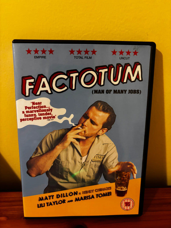 Factotum DVD Starring Matt Dillon showcases the gritty life of a writer pursuing his poetry. Available now!