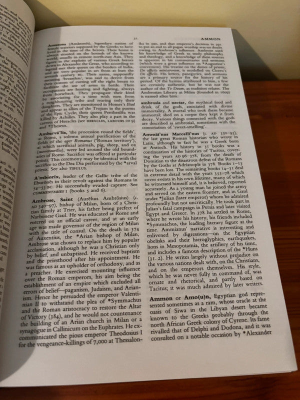 Detailed text from The Oxford Companion to Classical Literature by M C Howatson, an essential guide for literature enthusiasts.