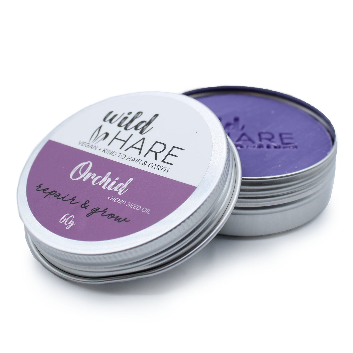 Wild Hare Solid Shampoo 60g Choose your Favourite in a sleek aluminium tin, perfect for travel and eco-friendly hair care.