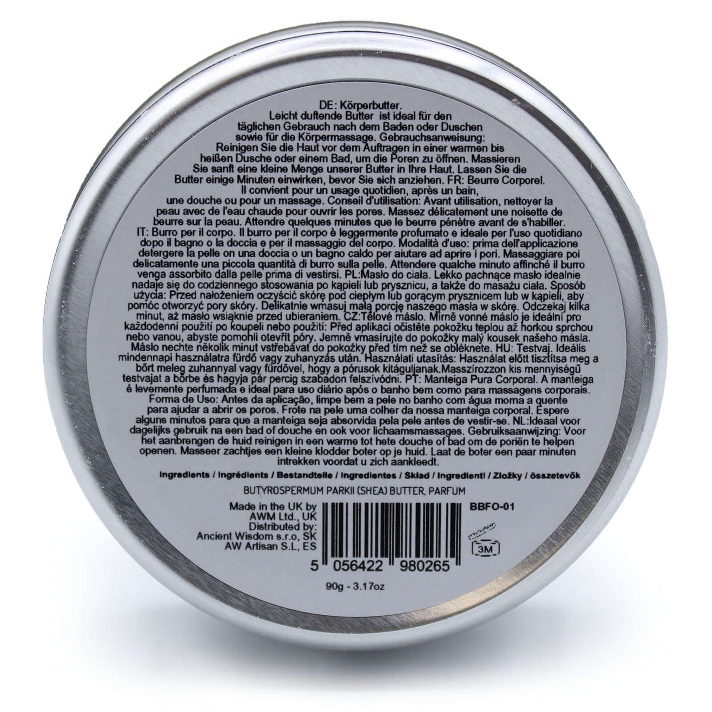 Scented Shea Body Butter 90g - Sleepy Coconut offers nourishing hydration for skin after baths and massages.