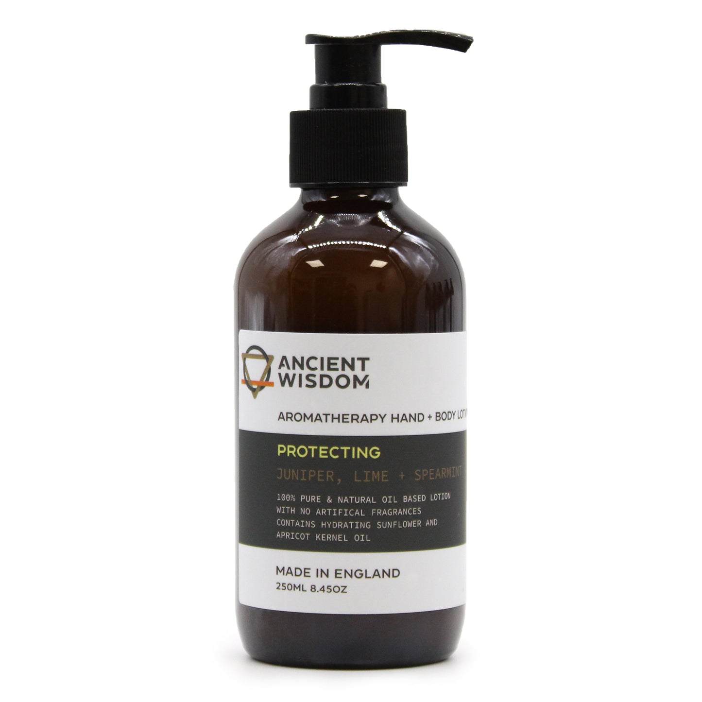 Ancient Wisdom's Aromatherapy Hand & Body Lotion, crafted with natural oils, available in enticing scents.