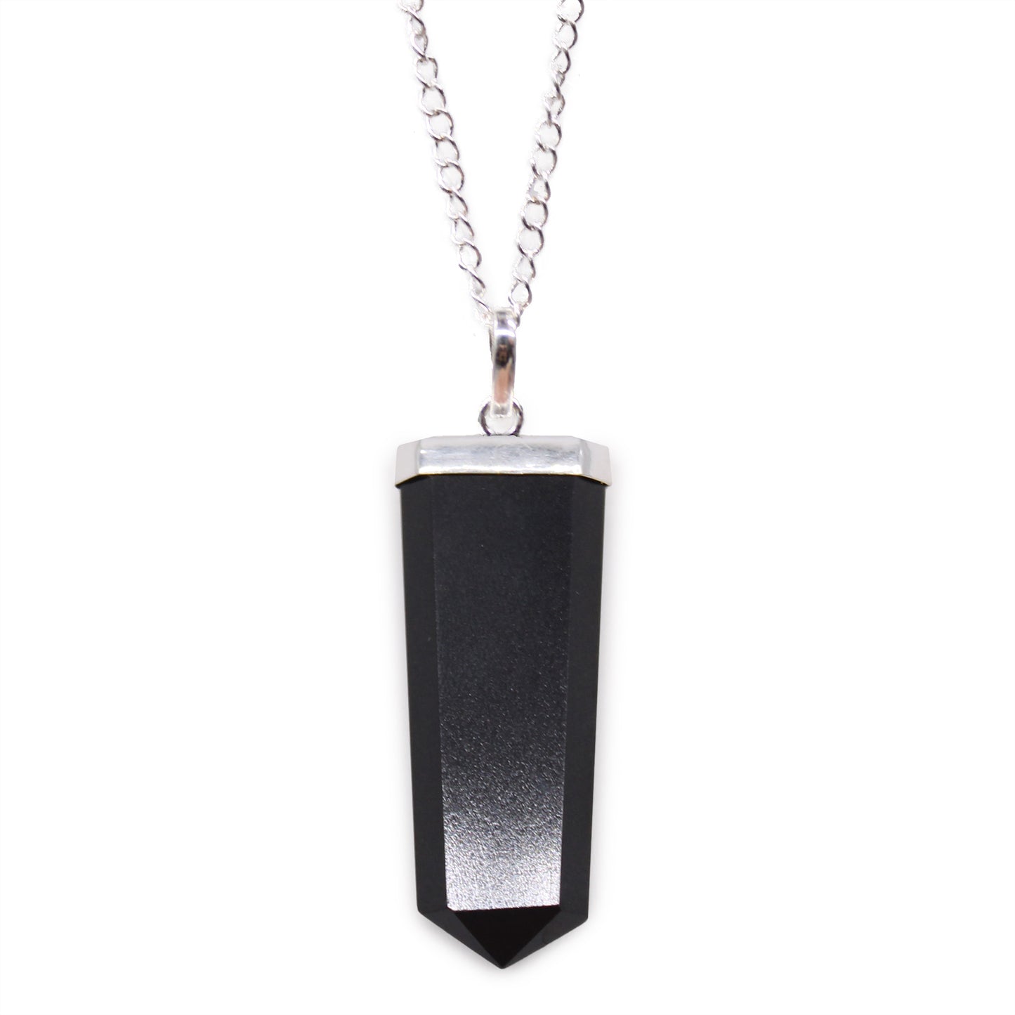Elegant Gemstone Flat Pencil Pendant - Choose your favourite Gemstone, showcasing unique beauty and craftsmanship.