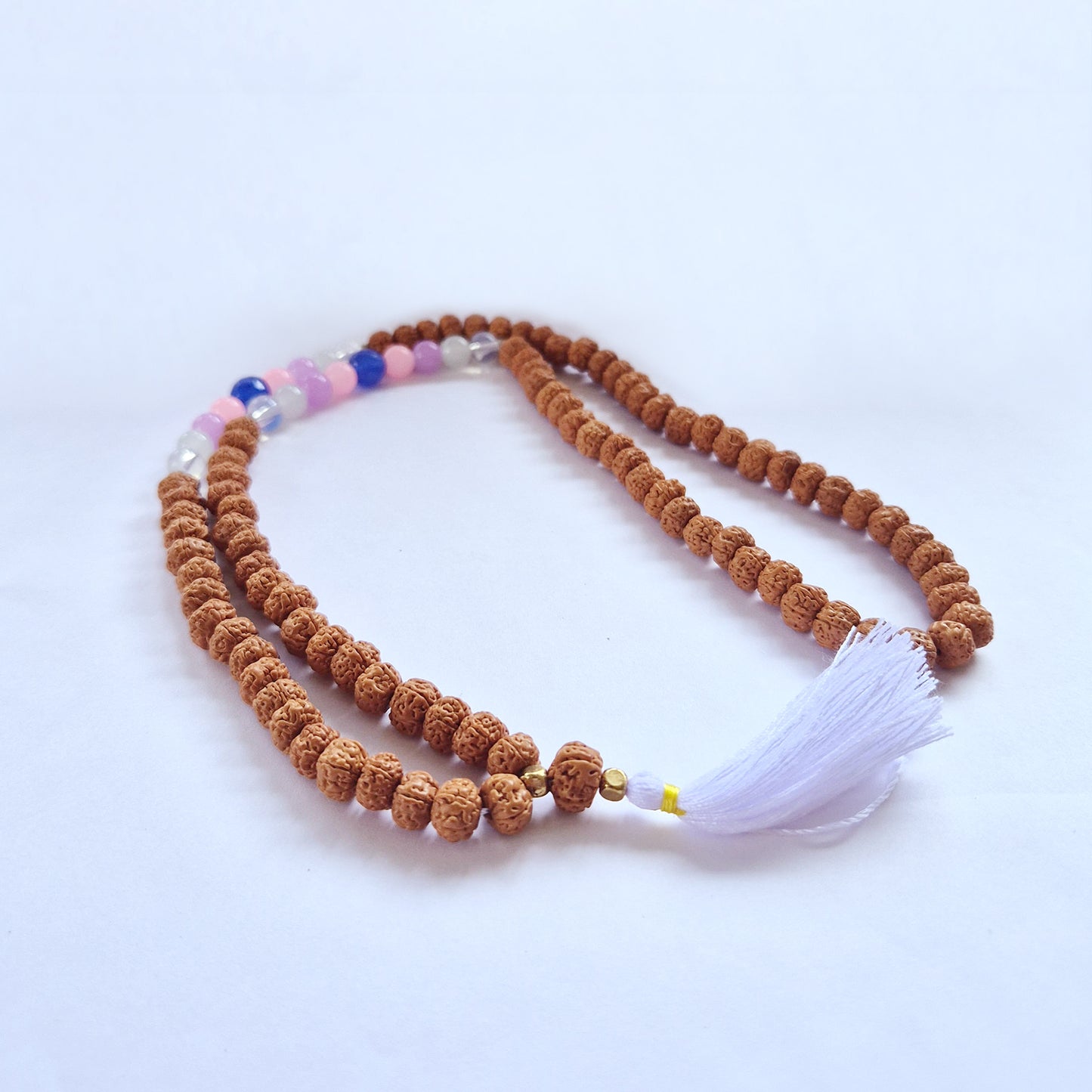 Bali Mala Necklace - Choose your Favourite features Rudraksha beads, embodying spirituality and self-realisation.
