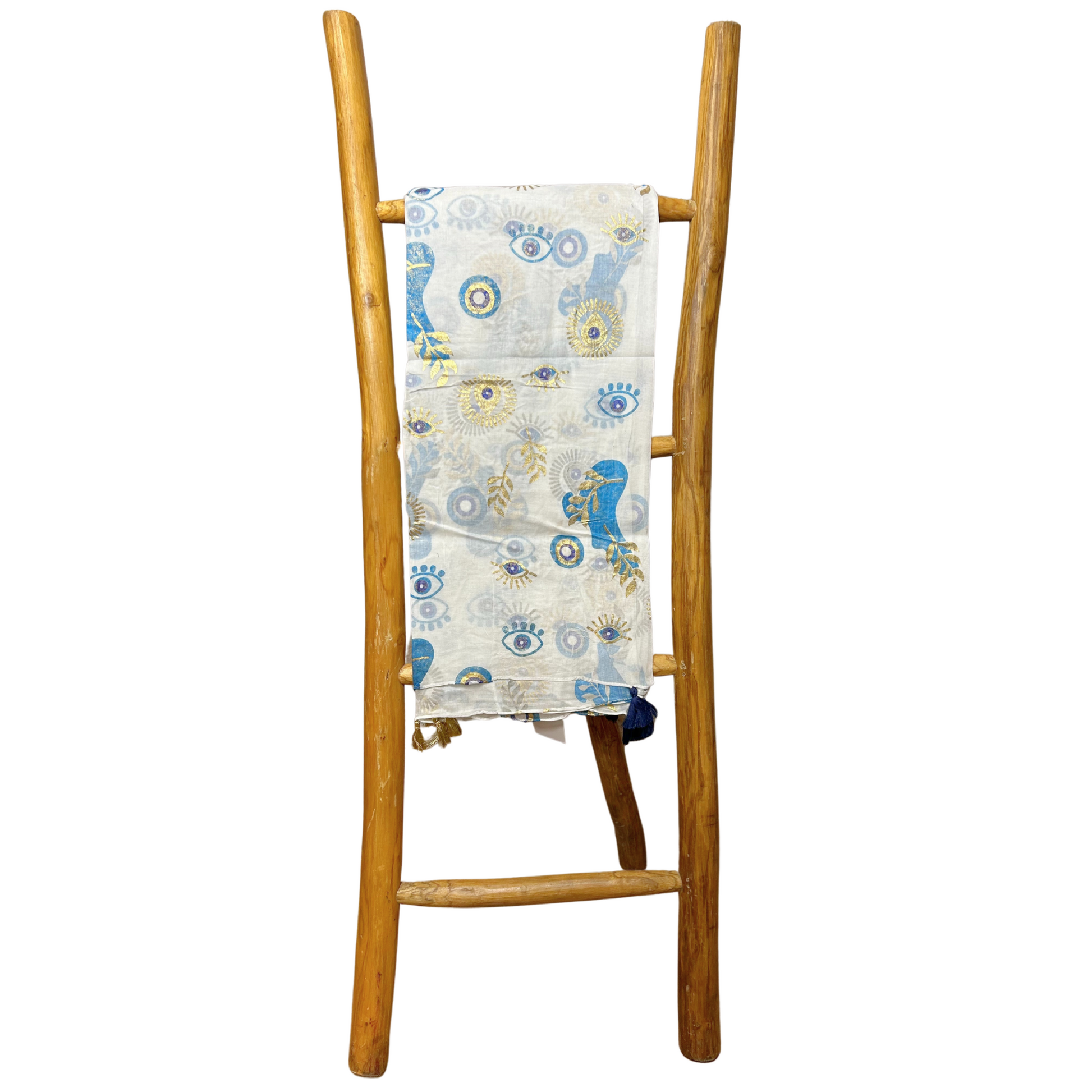 Hand-painted pareo from the Nomad Sari On the Med Collection - Pareo - Choose your design, featuring vibrant Mediterranean motifs.