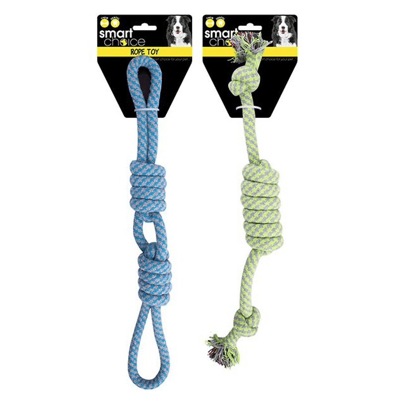 Knotted Rope Tug Toy for Dogs Durable Interactive Toy (Random Colour) from Smart Choice, perfect for playtime bonding.