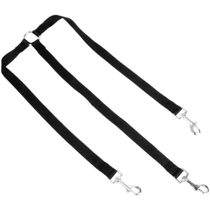 Dog Lead Triple Attachment black for all sizes of dogs, perfect attachments for multi-dog walks.