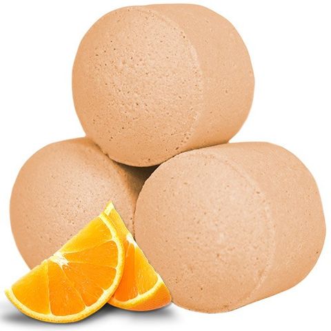 Relax with the 1.3Kg Box of Chill Pills (Mini Bath Bombs) - Fresh Oranges, bursting with vibrant citrus energy.