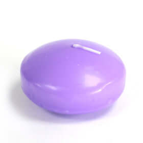 Floating Candles - Choose Size (Unscented) in purple, perfect for romantic displays and wedding decor.