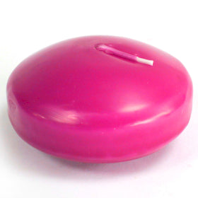 Vibrant pink Floating Candles - Choose Size (Unscented), perfect for romantic displays and weddings.