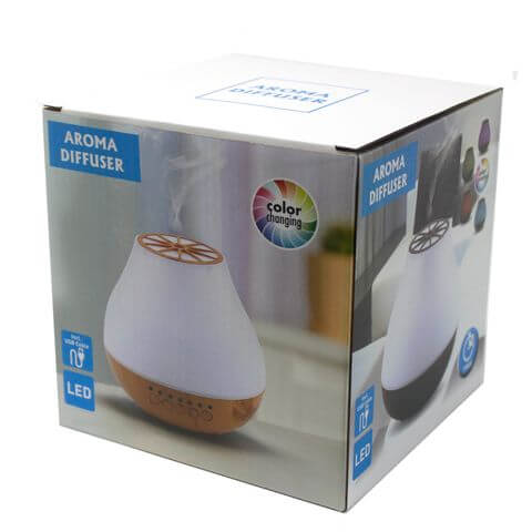 Viennese Atomiser - Bluetooth Speaker - USB - Colour Change - Timer in a stylish box, perfect for home aromatherapy.