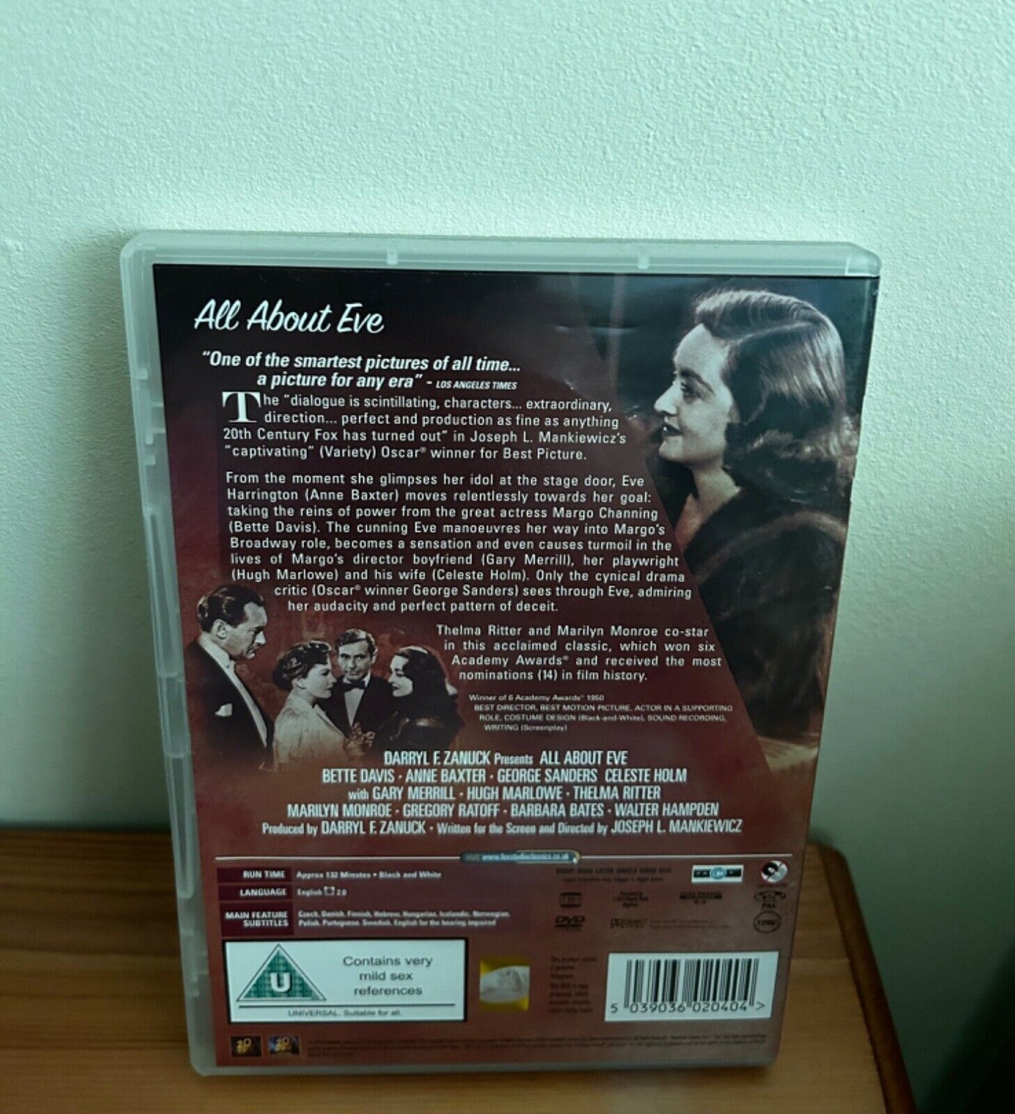 All About Eve DVD Drama (2005) Bette Davis