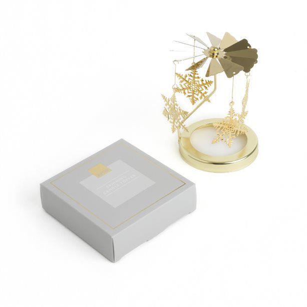 Avon Candle Spinner Topper elegantly enhances your festive decor, spinning beautifully atop a 120g candle.