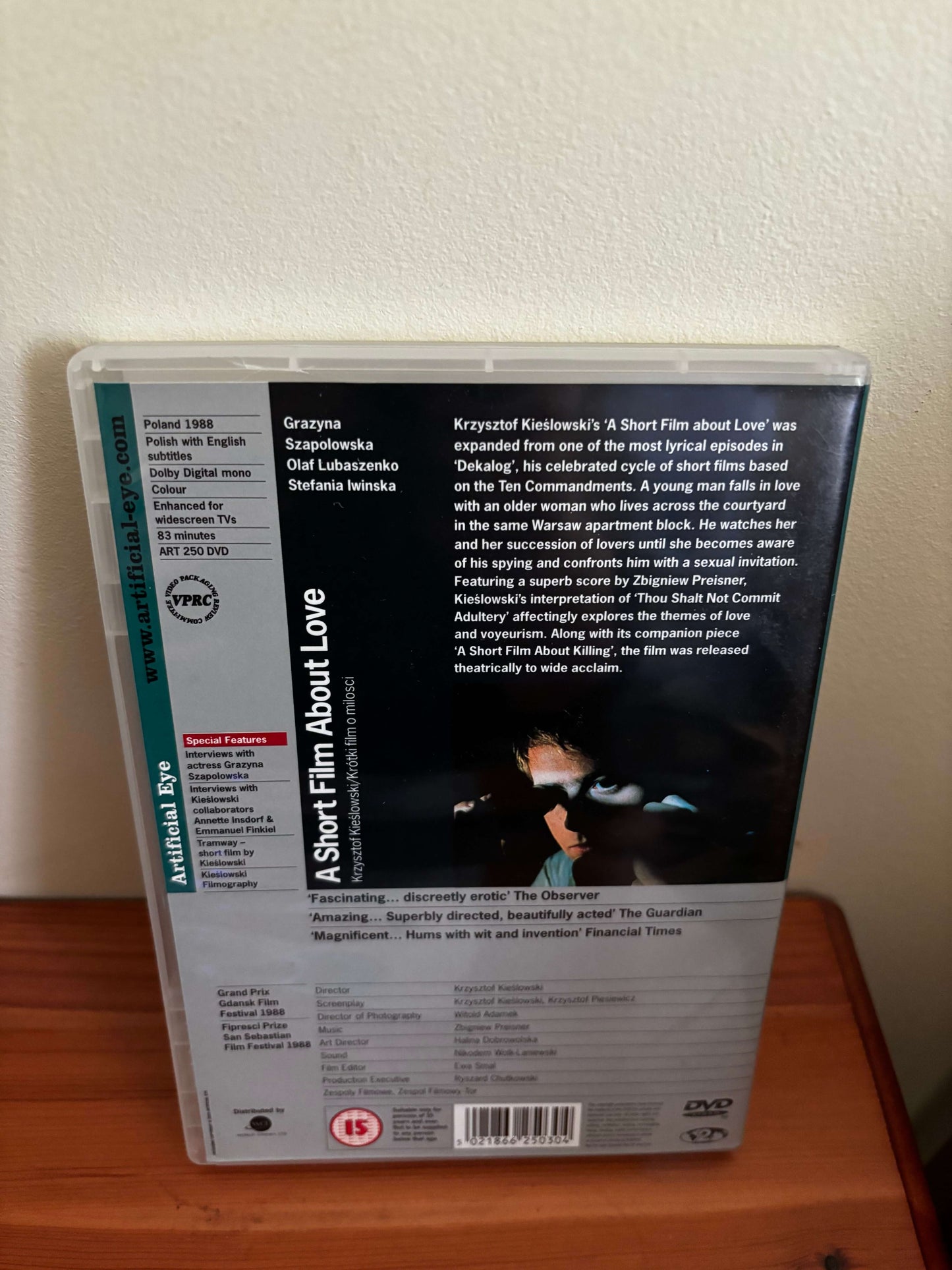 A Short Film About Love DVD (2003) Grazyna Szapolowska showcases Kieslowski's poignant exploration of love and emotion.