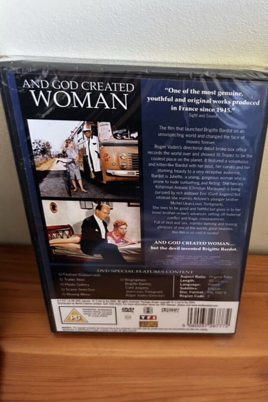 And God Created Woman DVD (2004) Brigitte Bardot showcases Bardot’s iconic role in this classic film. Available now!