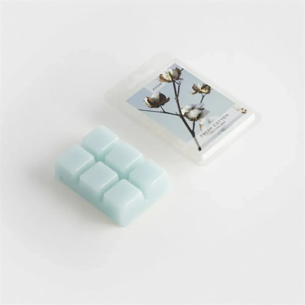 Avon Fresh Cotton Wax Melts X2 Packs (6 Per pack) deliver a refreshing aroma to elevate your home with soothing scents.
