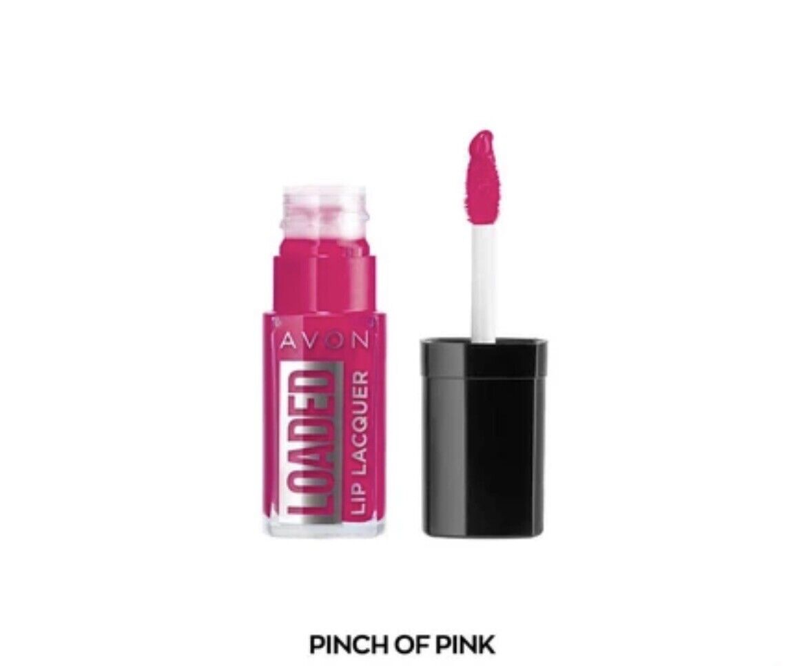 Avon Loaded Lip Lacquer - Choose your shade in Pinch of Pink for a stunning glossy finish and vibrant colour.