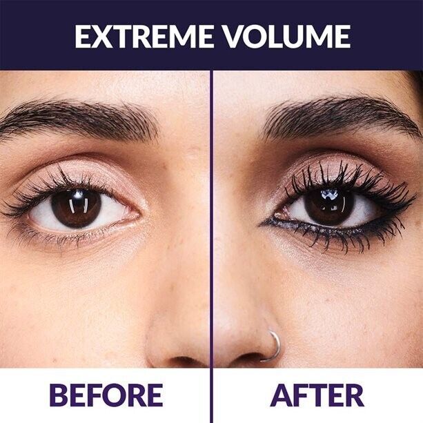 Transform your lashes with Avon Mascara Exxtravert Extreme Volume for bold, dramatic results in Blackest Black.