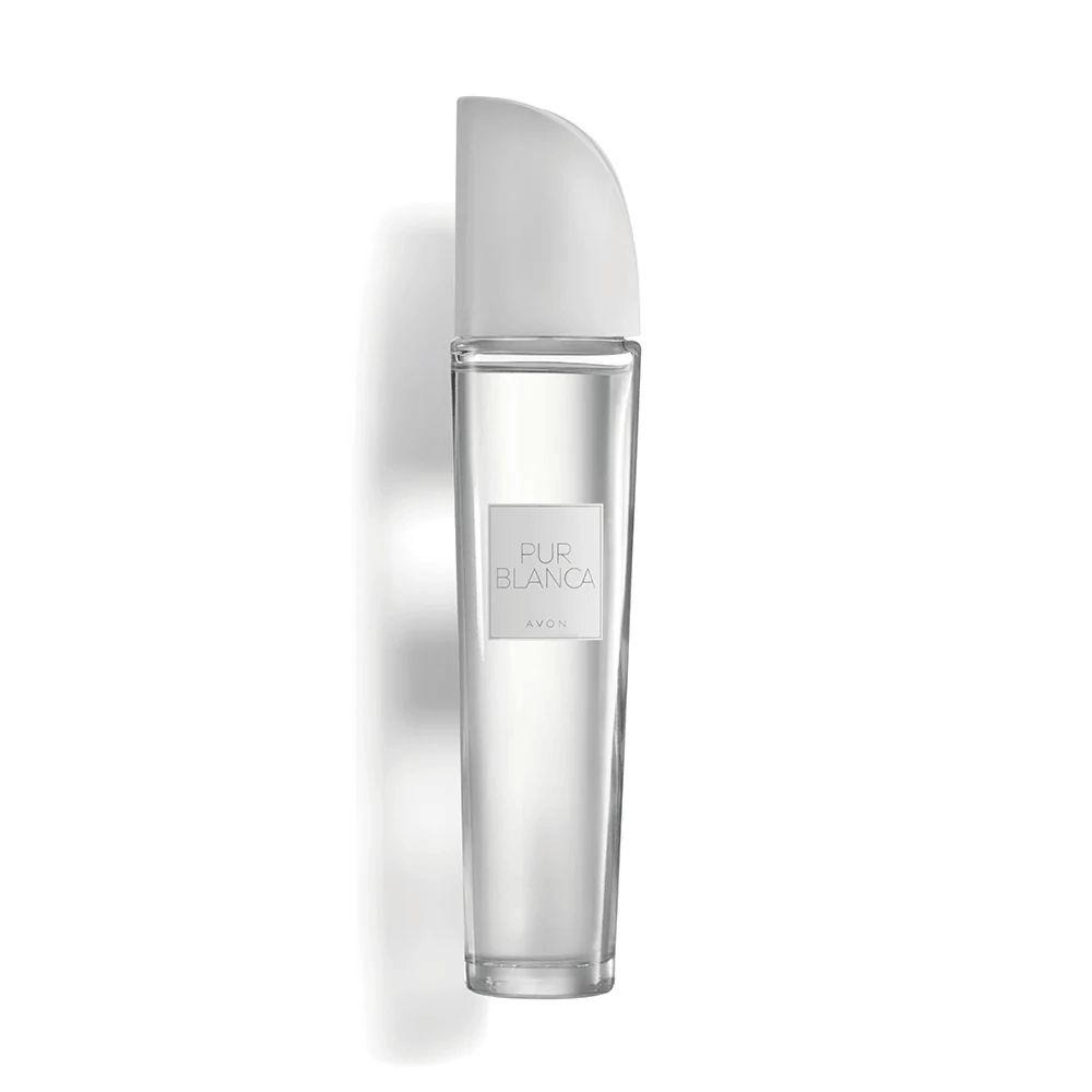 Avon Pur Blanca EDT for Her 50ml floral fragrance, featuring notes of White Freesia and Peony for a fresh scent.