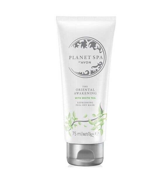 Avon Planet Spa Oriental Awakening Refreshing Peel-Off Mask with White Tea for rejuvenated skin and a fresh feel.