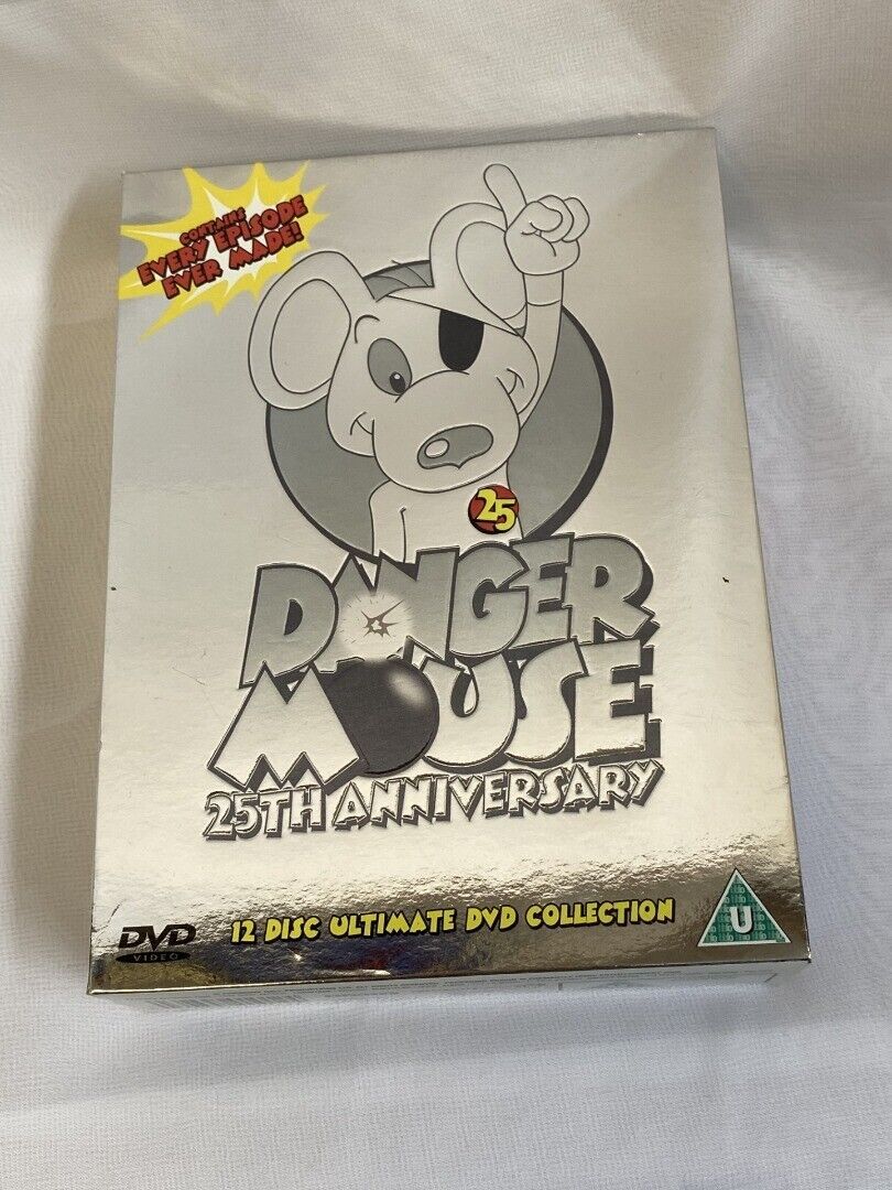 Danger Mouse - 25th Anniversary Ultimate Box Set 12 Disc DVD Movie Boxset, a must-have collector’s edition for fans.