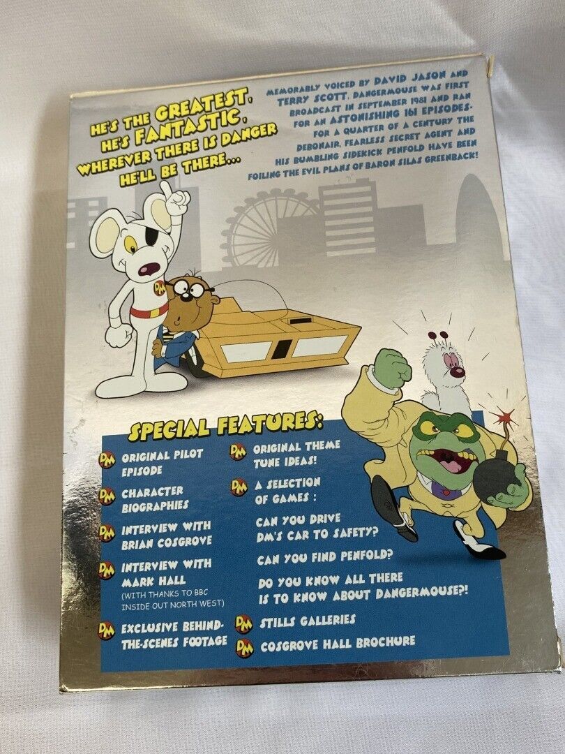 Collector's gem: Danger Mouse - 25th Anniversary Ultimate Box Set 12 Disc DVD Movie Boxset, featuring classic episodes.