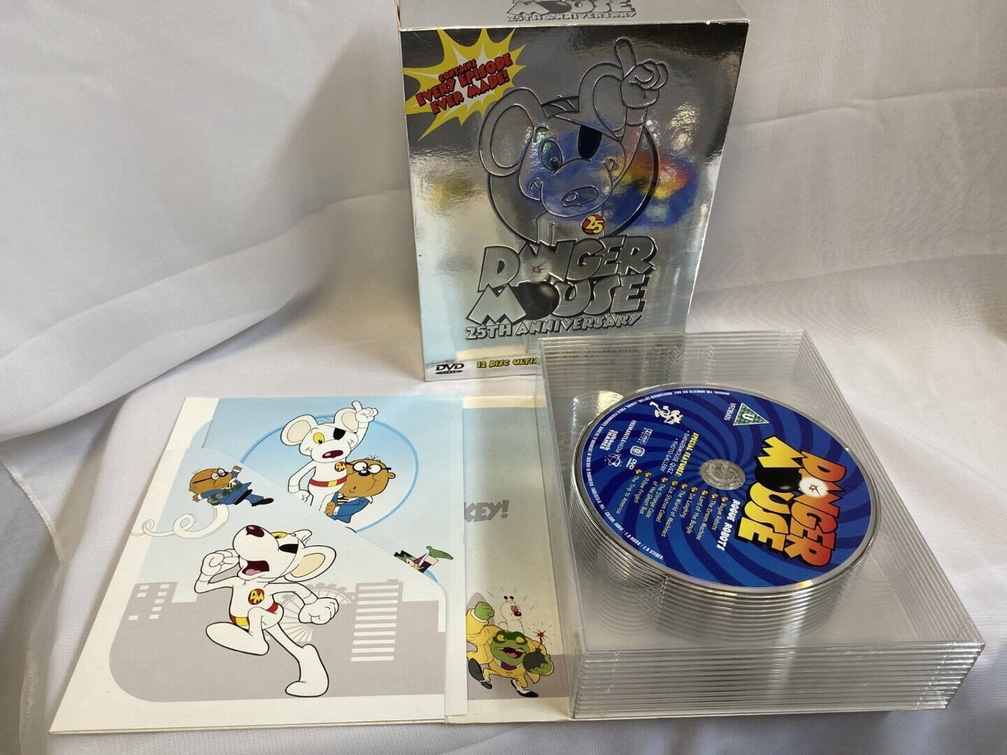 Discover the Danger Mouse - 25th Anniversary Ultimate Box Set 12 Disc DVD Movie Boxset, a collector's dream for fans!