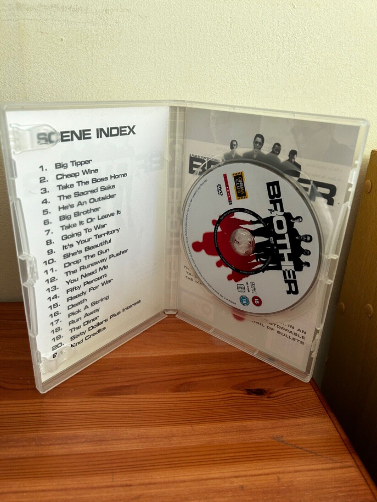 Brother DVD (2003) showcases the gripping tale directed by Takeshi Kitano, featuring action-packed scenes and a stellar cast.