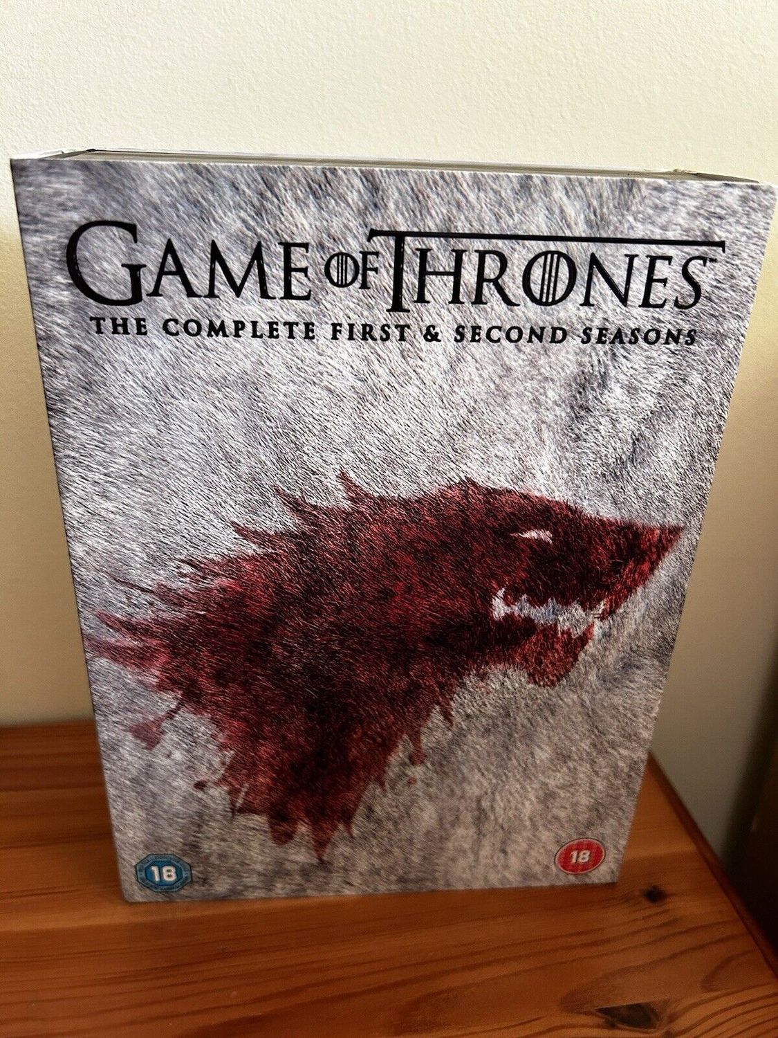 Game Of Thrones - Season 1 & 2 complete box set, pre-loved, perfect for fans of epic storytelling and drama.