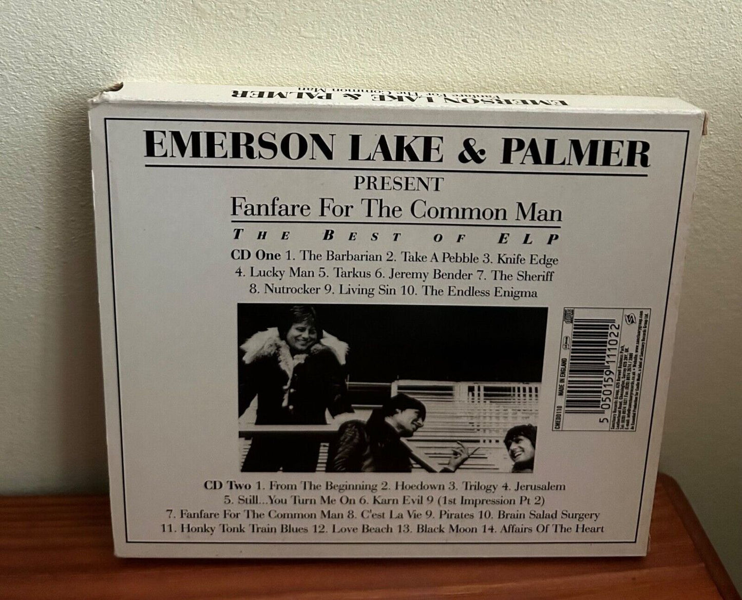 Fanfare for the Common Man by Emerson Lake & Palmer CD showcases a captivating collection of progressive rock masterpieces.