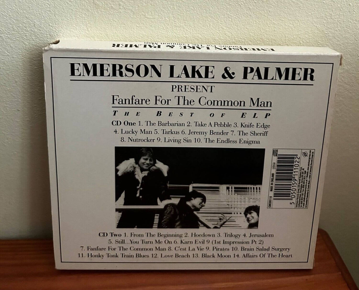Fanfare for the Common Man by Emerson Lake & Palmer CD showcases a captivating collection of progressive rock masterpieces.