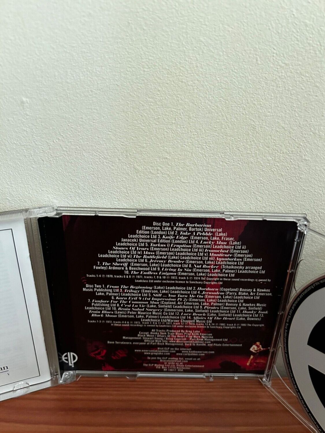 Fanfare for the Common Man by Emerson Lake & Palmer CD showcasing its captivating 2-disc collection.