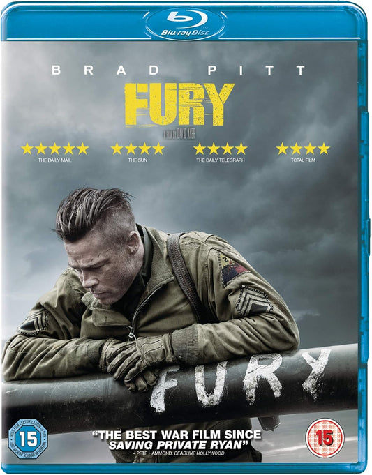 Fury Blu-Ray (2015) Brad Pitt showcases intense war drama with gripping storytelling and powerful performances.