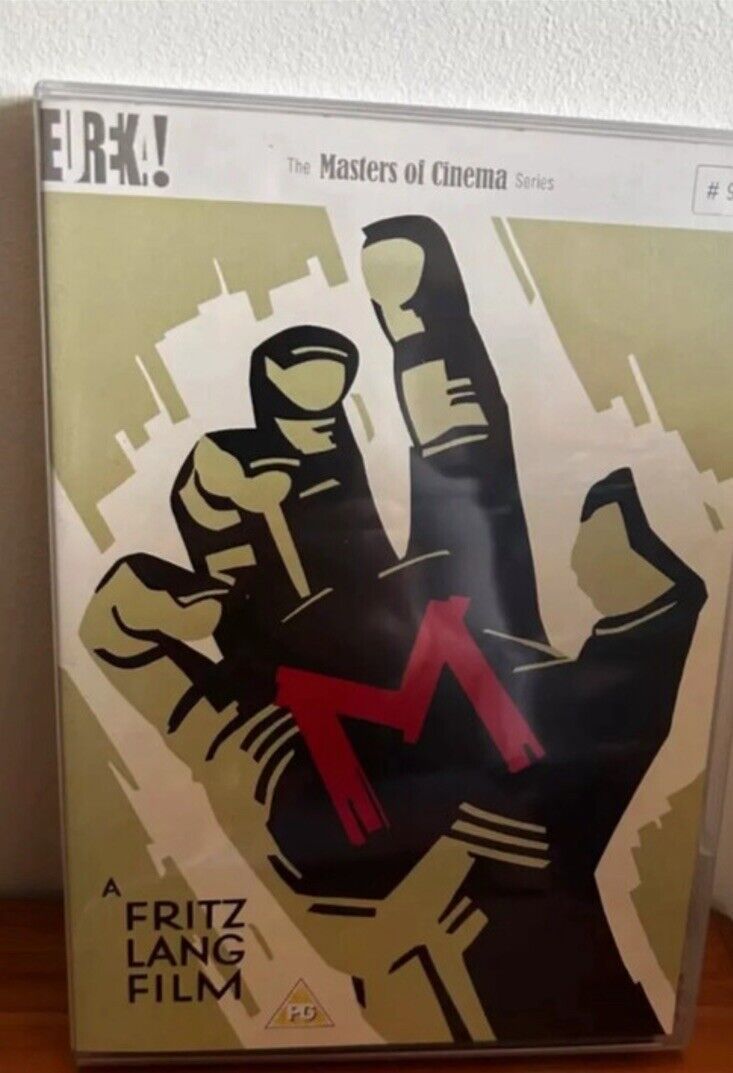 Classic Fritz Lang film M (DVD, 2012), a must-have for collectors, featuring iconic artwork and timeless storytelling.