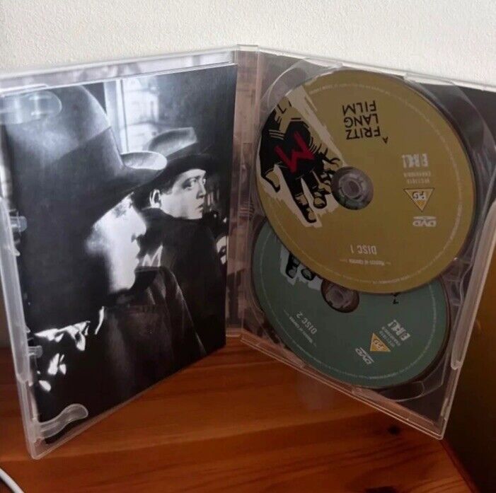 Classic Fritz Lang film M (DVD, 2012) in a stylish 2-disc edition, perfect for collectors and cinephiles.