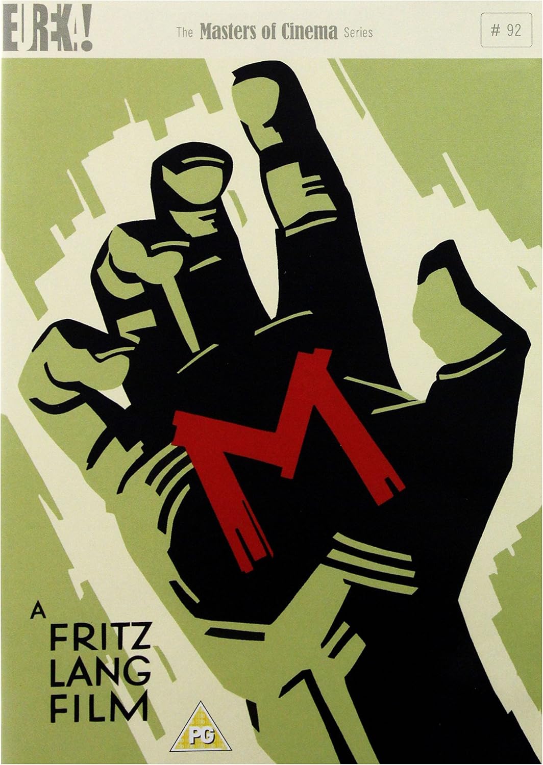 Classic Fritz Lang film, M (DVD, 2012), showcased in an artistic cover for collectors at Eureka!