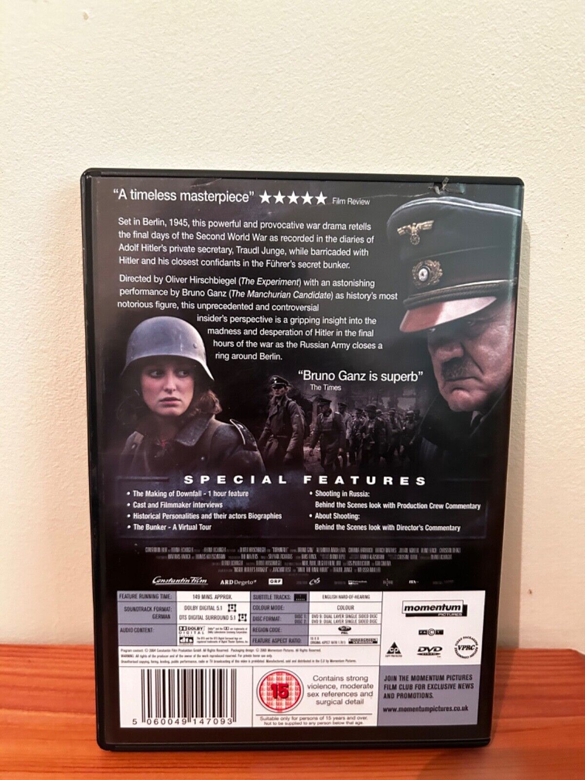Downfall (DVD) showcases the gripping drama of Hitler's final days, a must-have for history enthusiasts.