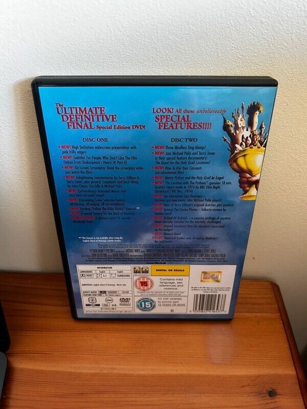 Monty Python And The Holy Grail (DVD) features a special edition packed with legendary British comedy extras.