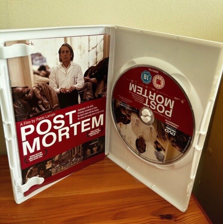 Post Mortem (DVD, 2012) showcases a gripping narrative by Pablo Larrain, exploring Chile's chaotic history.