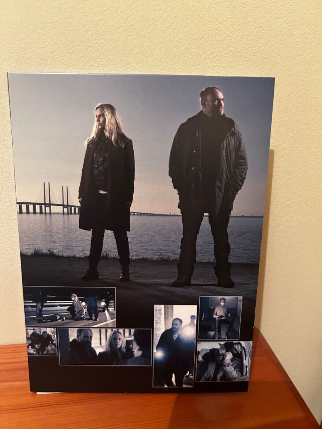 The Bridge: The Complete Series One (DVD) - preowned DVD set showcasing gripping Danish drama scenes.