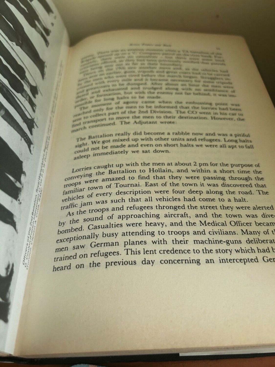 Inside view of "Massacre on the Road to Dunkirk (Book)" by Leslie Aitken, revealing gripping historical insights.