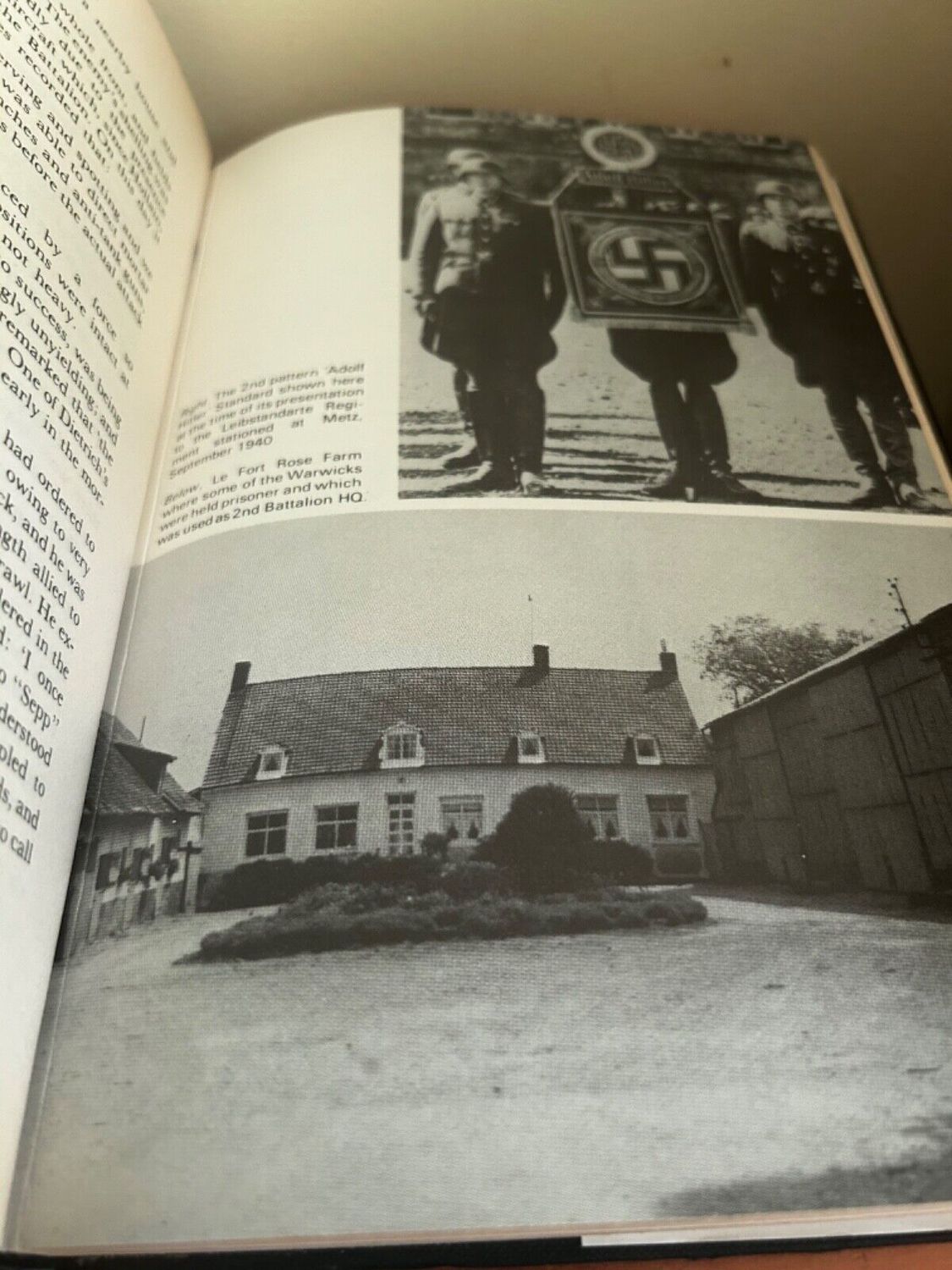 Inside view of the *Massacre on the Road to Dunkirk (Book)* by Leslie Aitken, exploring WWII military history.