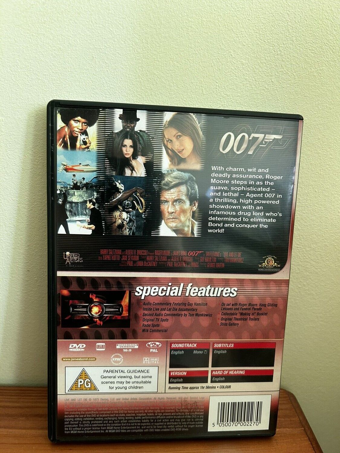 MGM Live And Let Die (DVD) showcases Roger Moore's thrilling Bond adventure with special features and iconic moments.